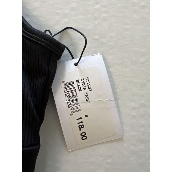 NYLORA X BANDIER Sz Small BLACK Sports Bra Removable Pads - Picture 3 of 7